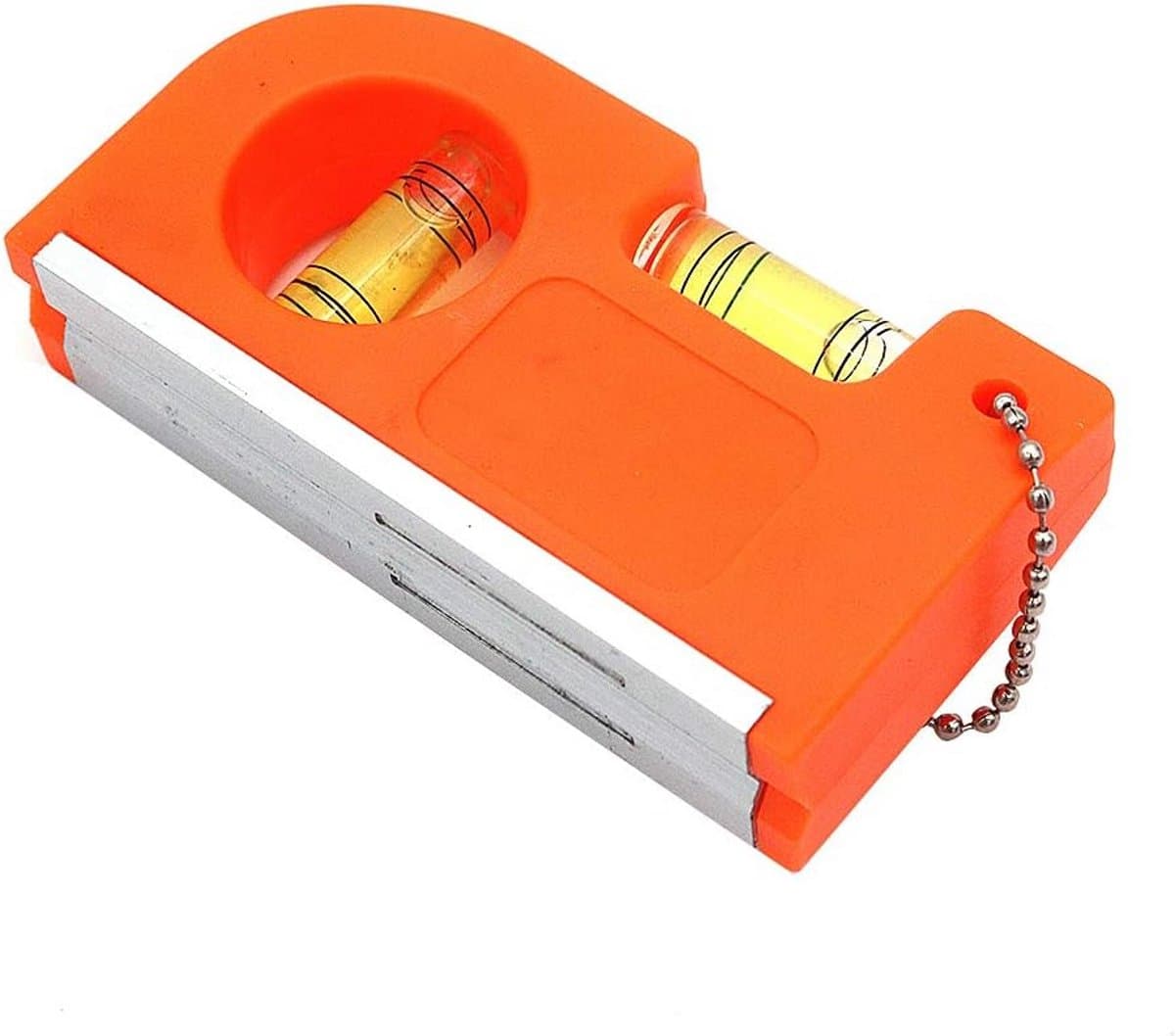 Mini Waterpas met Ketting en Magnetische Ophanging - Compact en Draagbaar