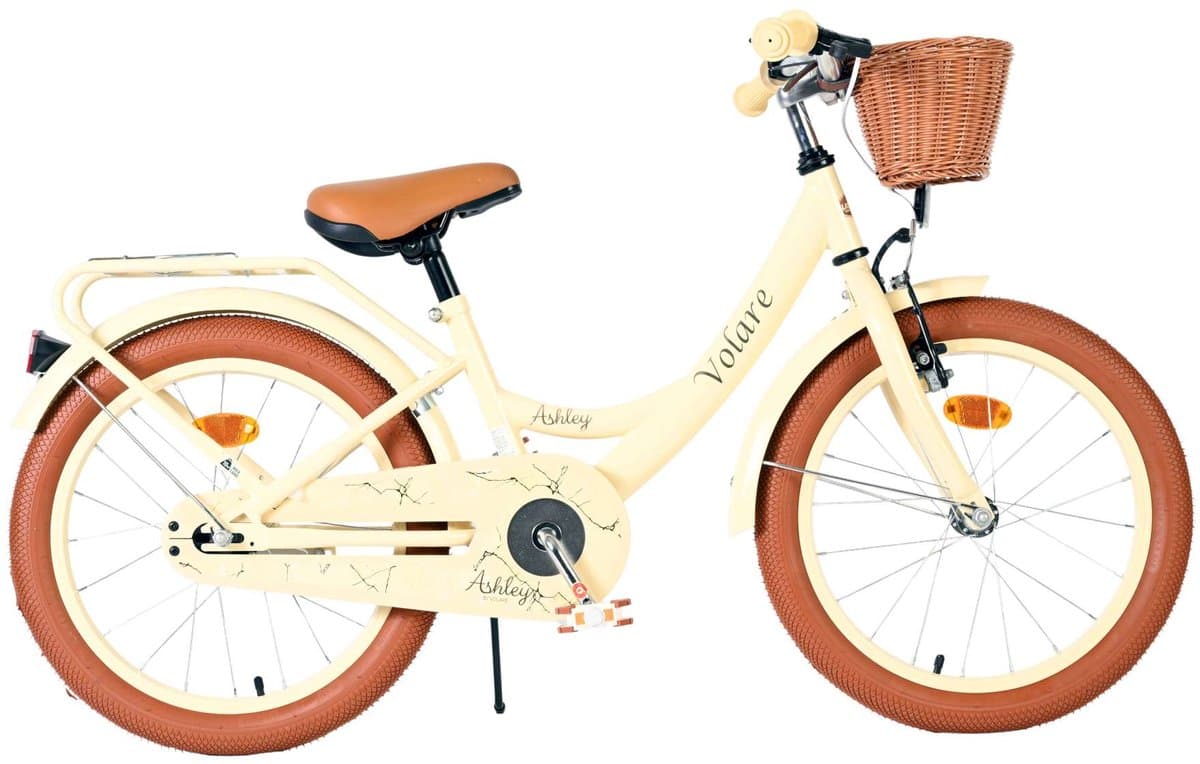 Volare Ashley Kinderfiets - Meisjes - 18 inch - Creme