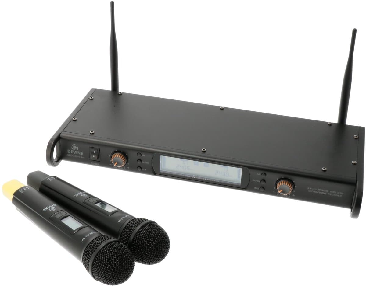 Devine WMD-24 Pro Duo draadloos handheld systeem (2.4 GHz)