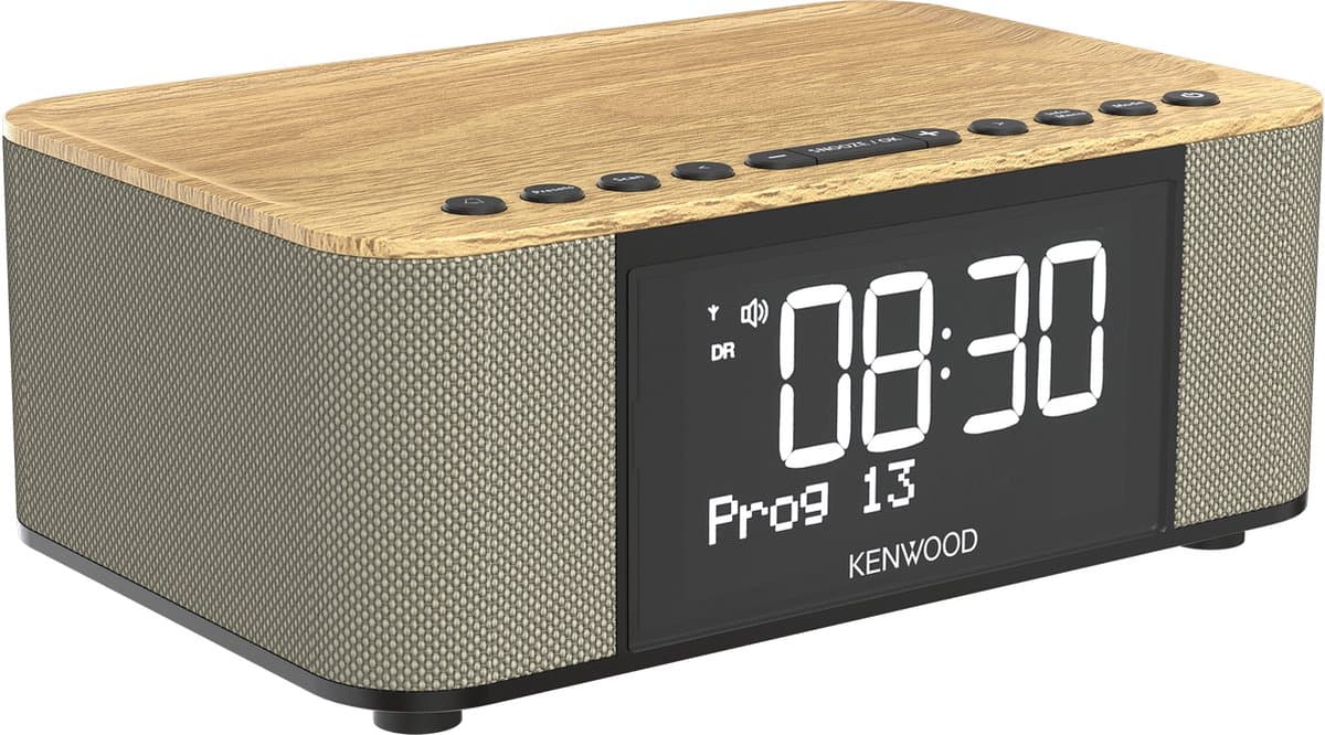 Kenwood CR-ST40DAB-M - Wekkerradio met Bluetooth en DAB+ - Houtkleur