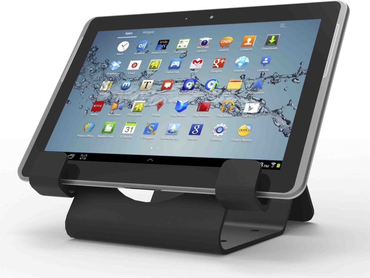 Maclocks CL12UTHBB, Universele Tablethouder met slot, incl. 1,8 m vergrendelingsdraad, zwart