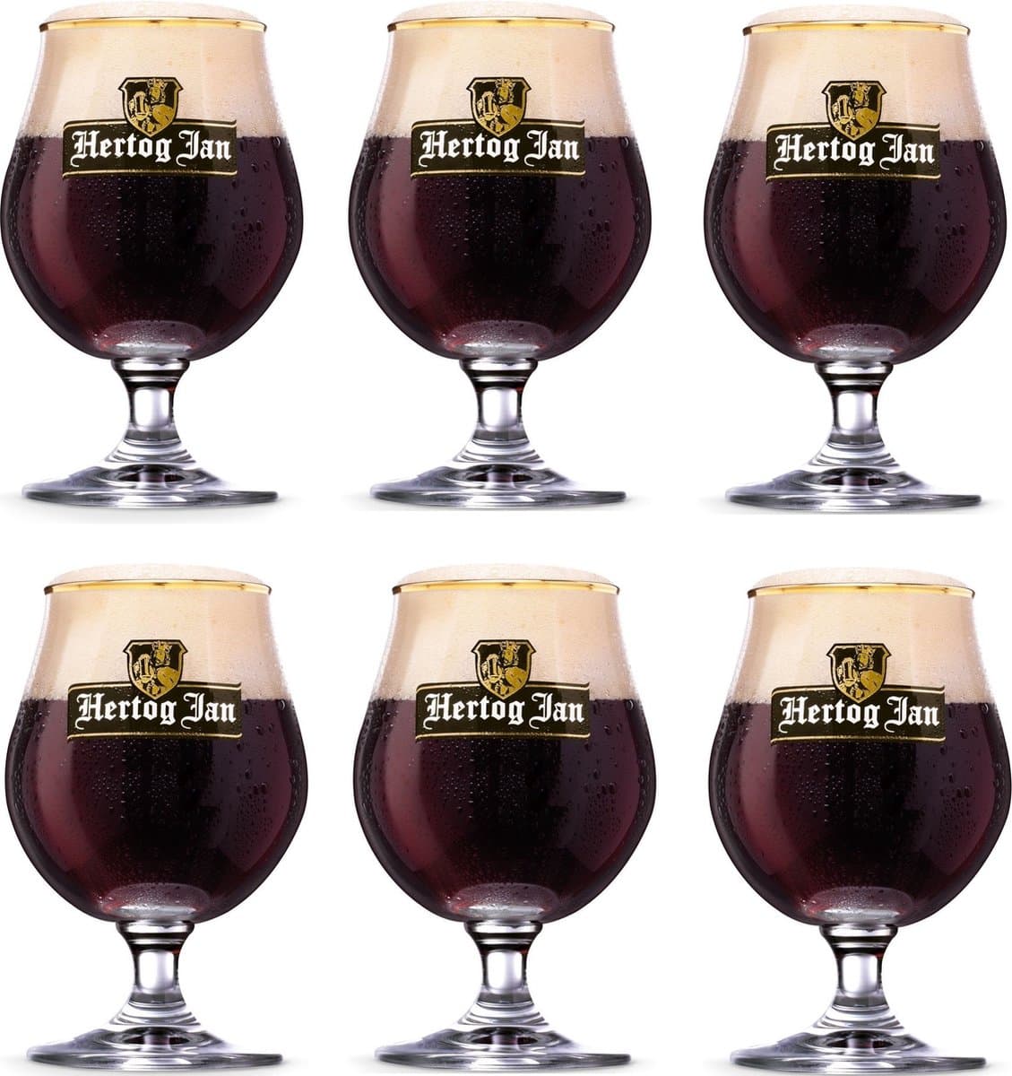 Hertog Jan - Speciaalbierglas op voet 250ml - 6 stuks