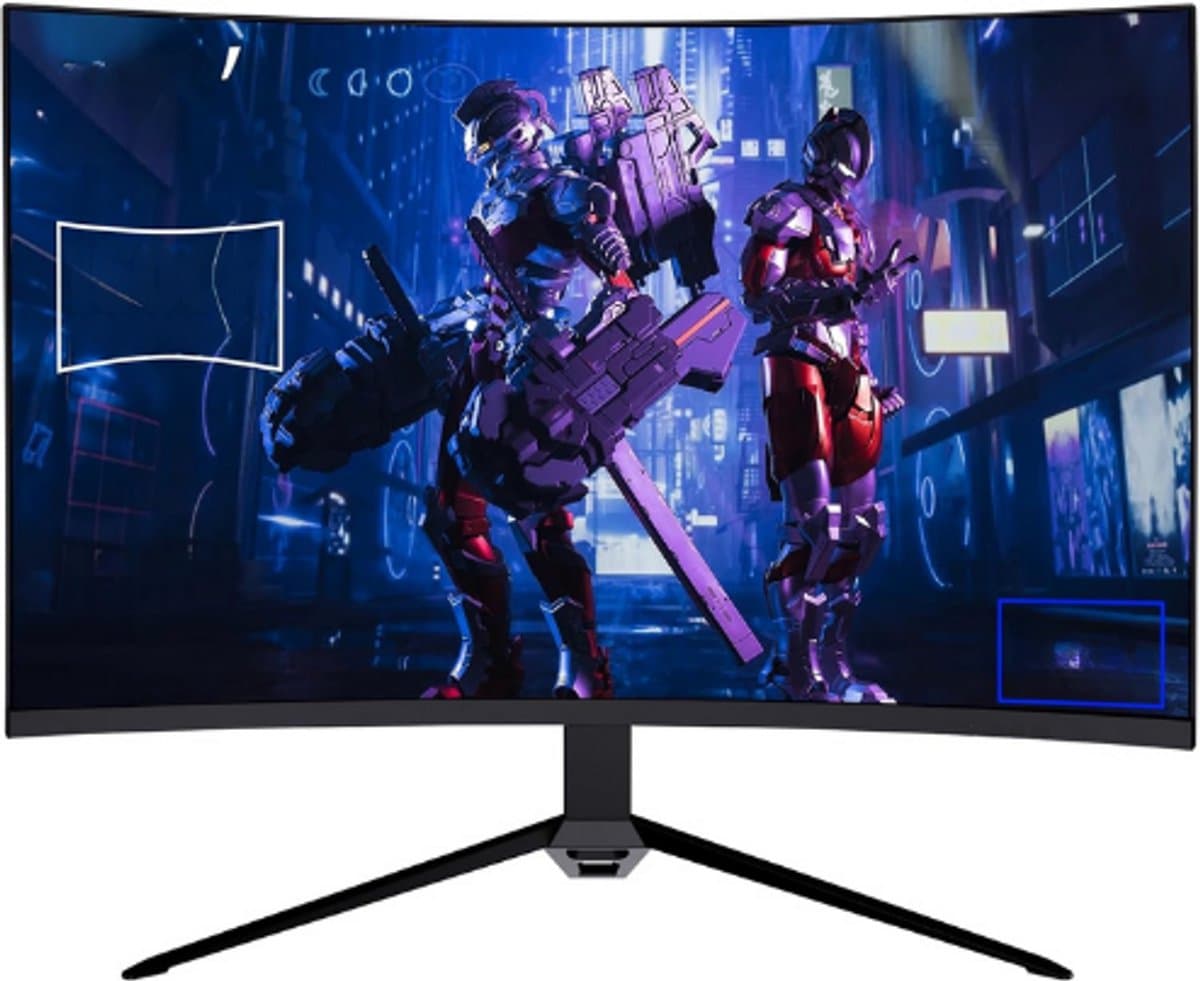 Gebogen Gaming Monitor - 27 Inch - 165Hz - QHD 2560×1440 - FreeSync - HDR - 1500R - VA-Panel - 1ms MPRT - Oogbescherming - VESA - DisplayPort - HDMI - Zwart