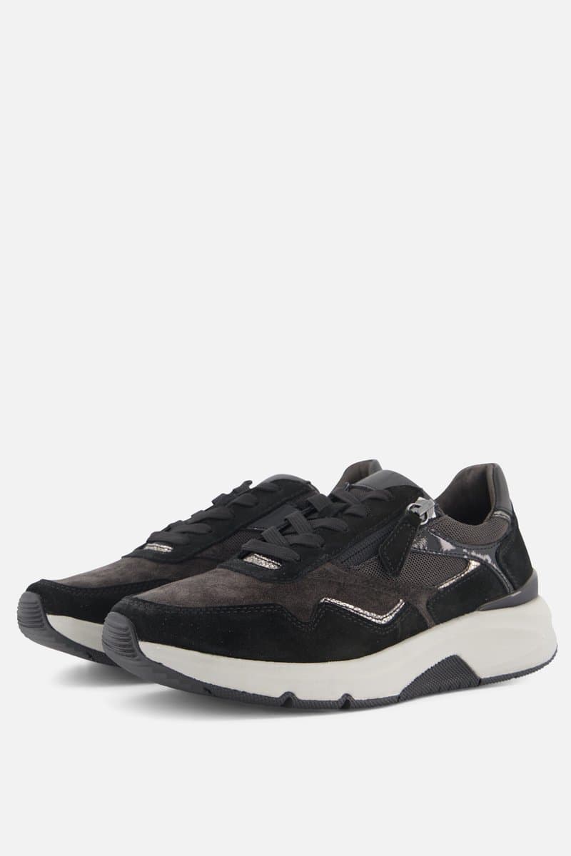 Gabor Rollingsoft Sneakers grijs Suede - Dames