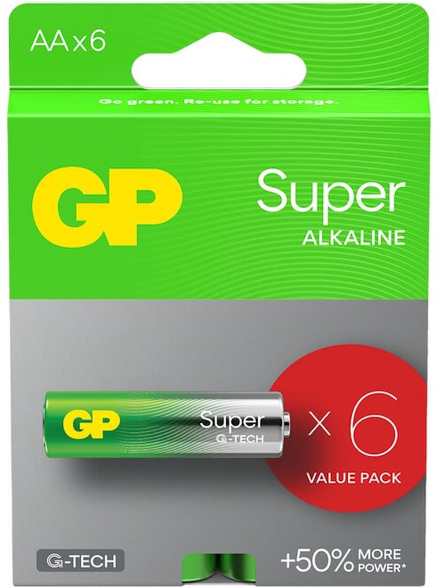6 x Penlite AA Super Alkaline GP