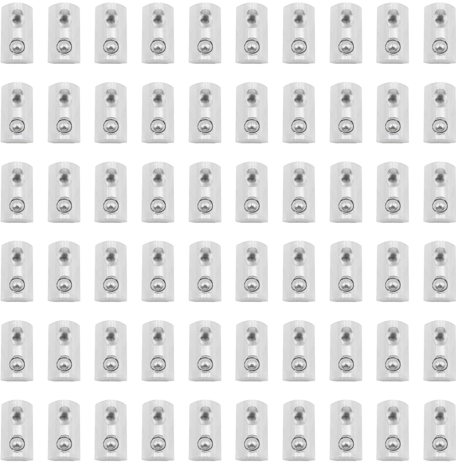 60 stuks T-moeren serie 30 M4 met veerkogel, glijmoeren van koolstofstaal voor aluminium profielen, 3D-printer, zonne-energie, robotiek