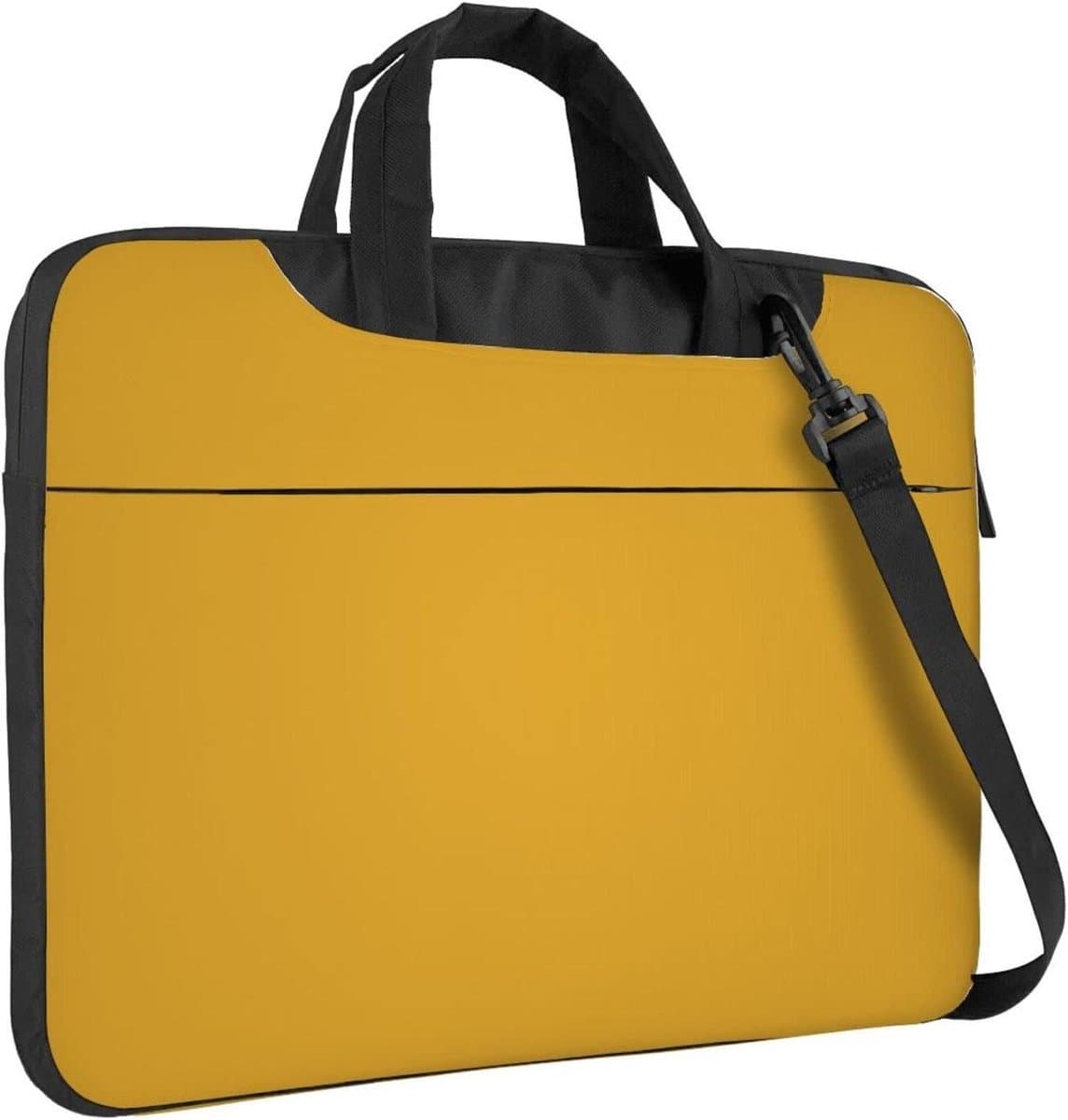 Laptop Schoudertas - Draagbare Aktetas - Veilig Vervoer - Waterafstotend Materiaal - 13 inch - Zwart