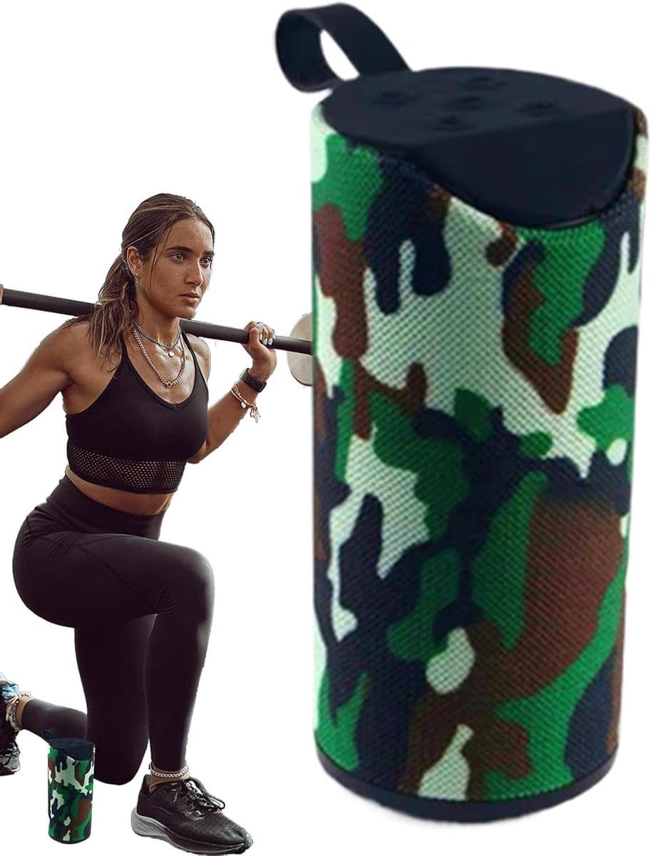 Draadloze Speaker - Outdoor Speaker - Muziek Luisteren Buiten - Stereo Geluid - 16 cm - Camouflage