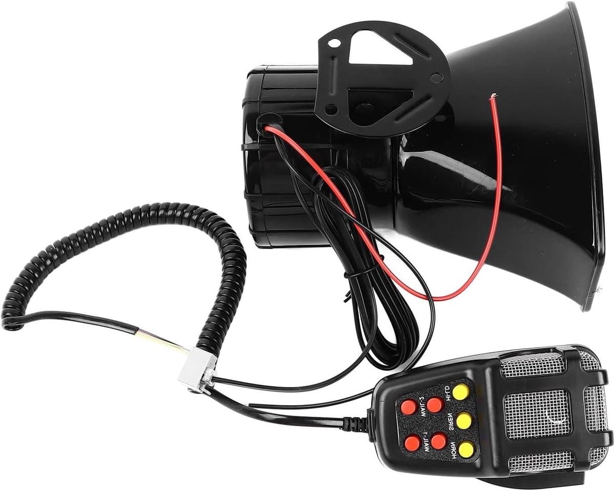 Auto Megafon Luidspreker - Sirene Hoorn - Verkeerscommunicatie - Hoge Volume Transmissie - 18 x 17 x 12 cm - Zwart