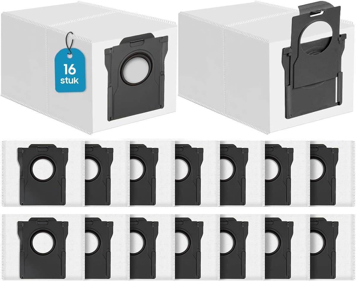 16 stofzuigerzakken - Compatibel met Dreame L40/L10s/X30/X40/X50 Ultra & Mova P50/E30/V50 - 4-laags filter - 3,2L - voor huisdieren
