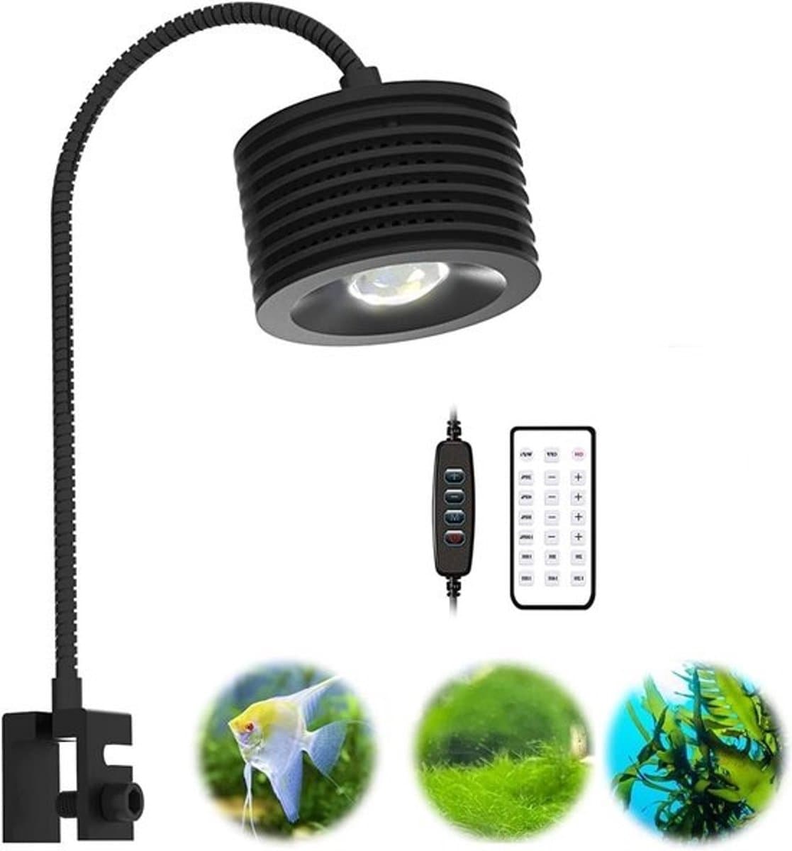 Verstelbare LED Aquarium Lamp voor Planten Zoetwater Aquarium 6500K Dimbaar