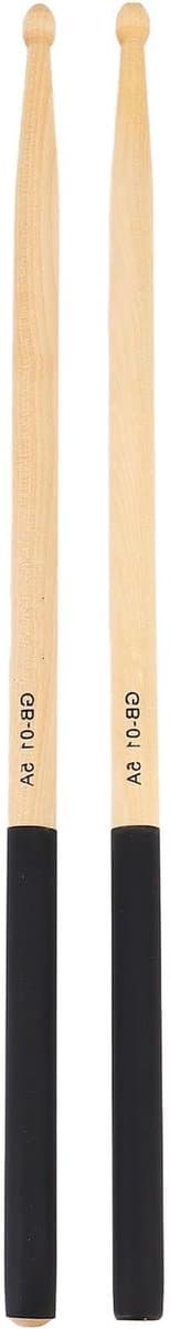 Drumstokken Esdoornhout - 5A Stokken - Muziek Maken - Ergonomische Antislip Grip - 42 cm - Natuurlijk