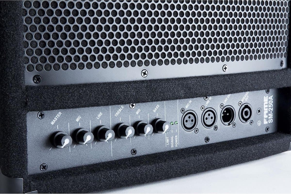 Actieve Monitor - Vloermonitor Podiummonitor - Muziek Live - Ingebouwde EQ - 12 Inch - Zwart