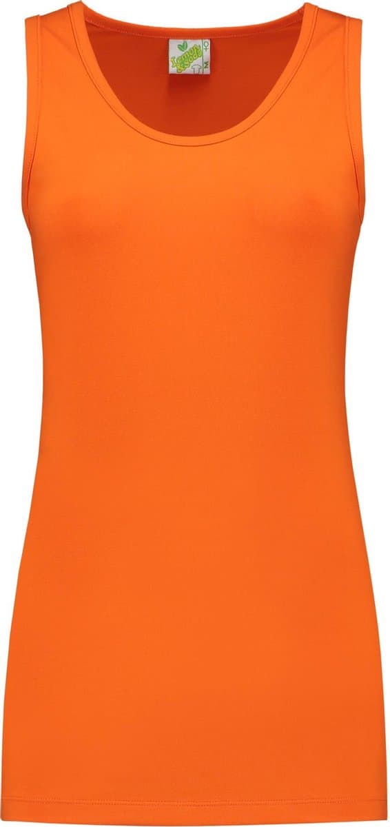 Lemon & Soda tanktop voor dames in de kleur oranje in de maat M