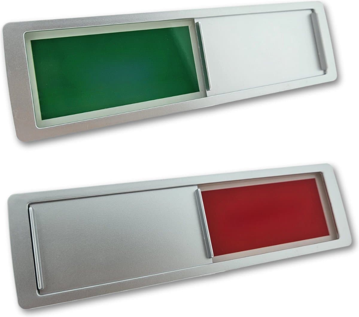 CombiCraft schuifbordje met "Groen-Rood" in zilver 178 x 50 mm - per 1 stuk