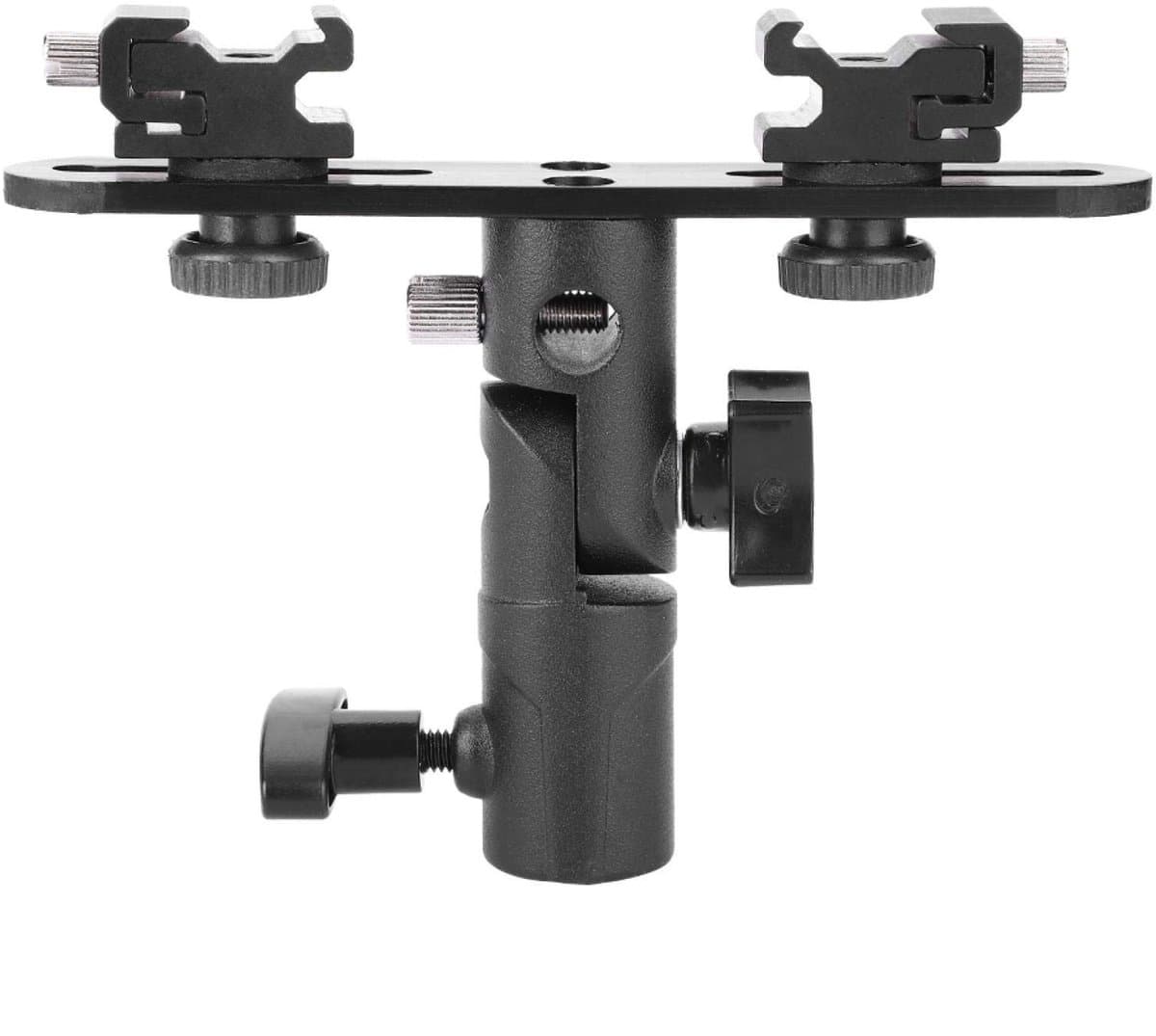 Store_9 - Dual Flash Bracket - Hot Shoe Speedlight Stand - Voor Camera's en Camcorders - Professioneel - Stabiele Bevestiging - Flexibel Gebruik - ...