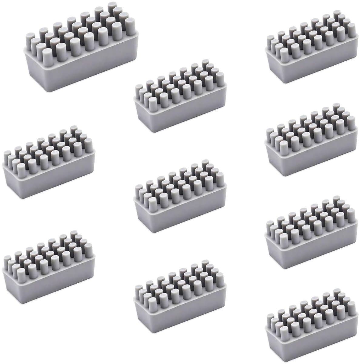 Set van 10 Panda Siliconen Nozzles en Reinigingsgereedschap voor 3D Printers, Vervangbare Siliconen Doppen en Dubbele Borstels voor Efficiënte Reiniging van de Verwarmde Bed