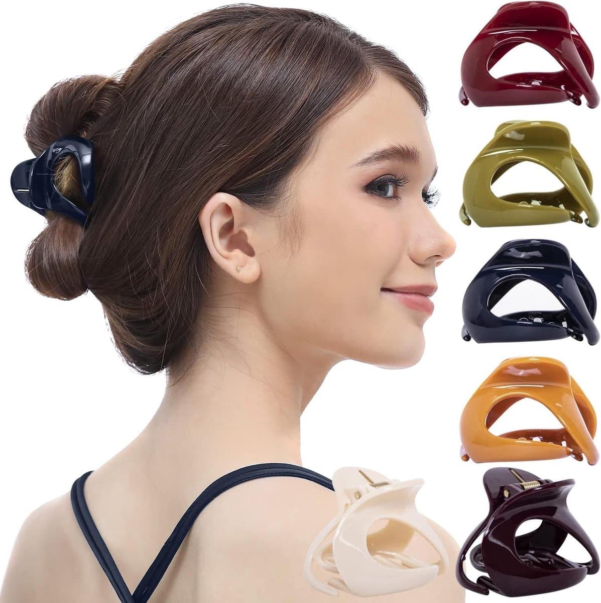 Haarklem met Tanden - Haarclip Klem - Haar Stylen - In elkaar grijpende Tanden - 56 cm - Multicolor