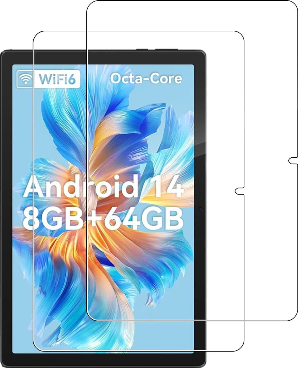 Tabletscherm Bescherming - Gehard Glas - Dagelijks Gebruik - Krasbestendig Anti-Vinger - 10 Inch - Transparant
