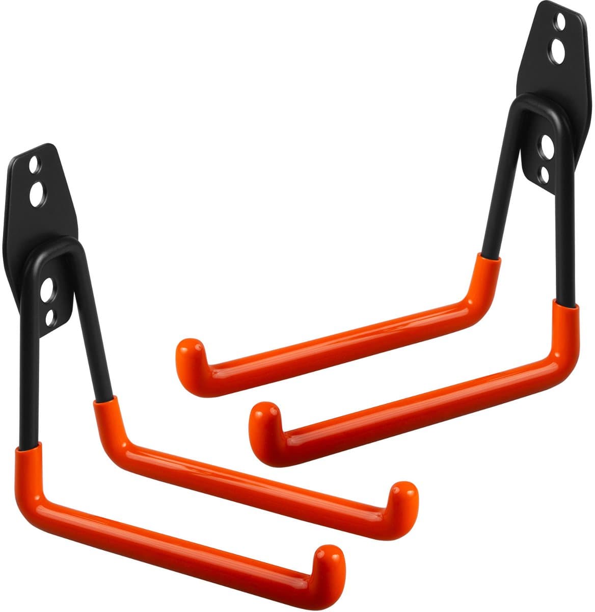 Maclean MC-443 - Ophanghaken 2 stuks - Wandmontage - max 50kg - Oranje en zwart