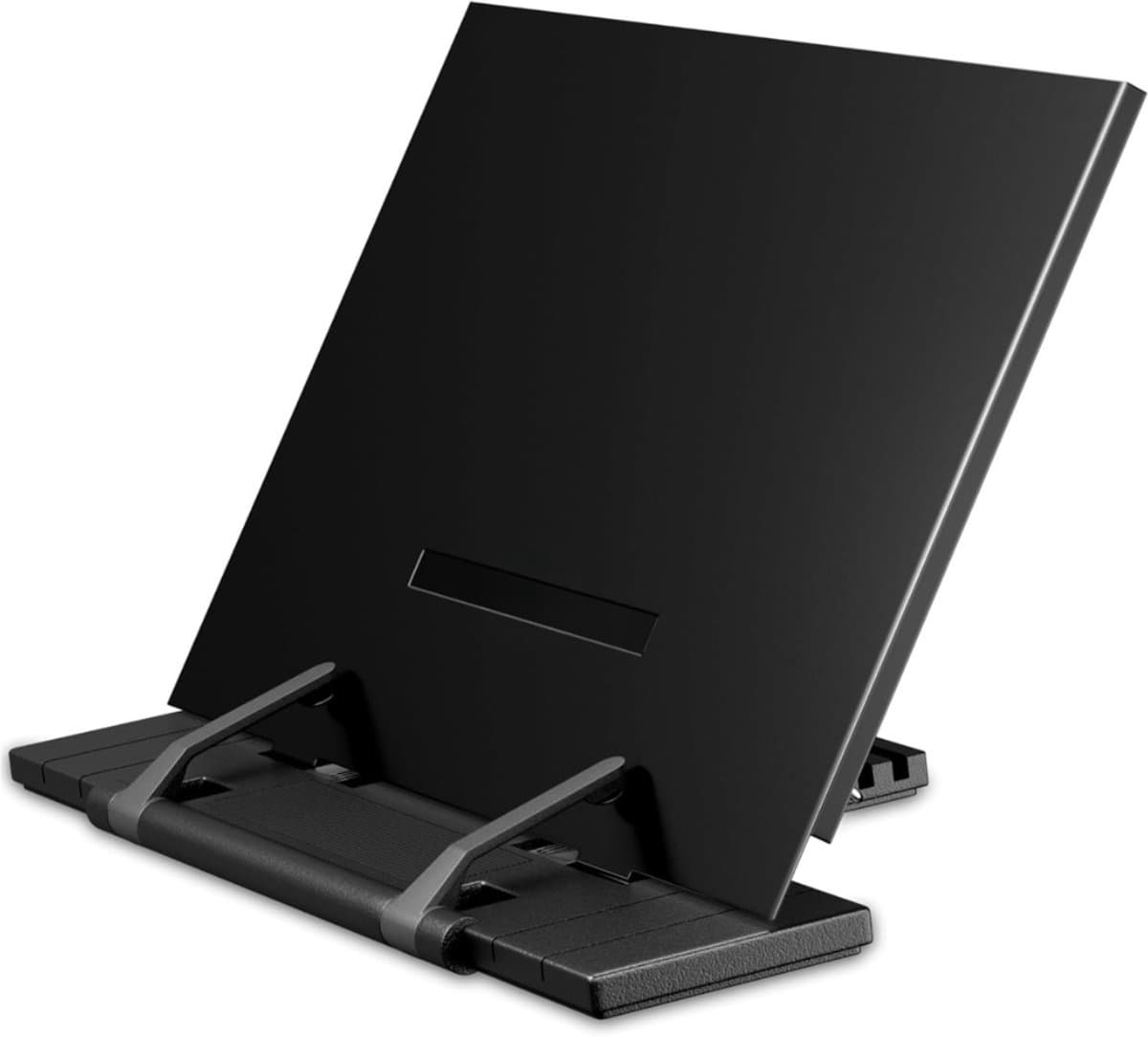 QUOVO® Boekstandaard - Boeksteun - Boek Standaard -Inklapbaar - Zwart - 24cm x 29cm x 2cm