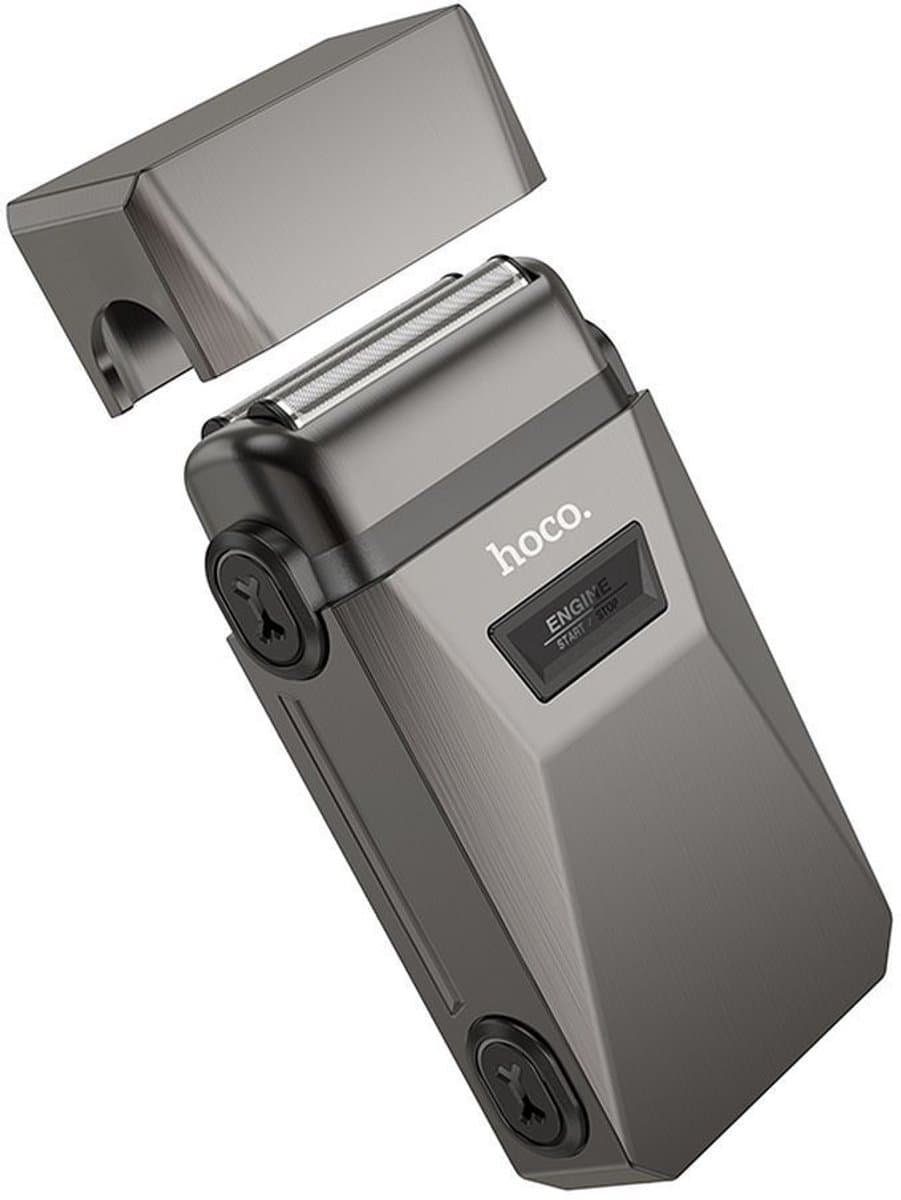 Hoco - Shaver voor Mannen - Elektrisch Scheerapparaat - Waterdicht - Droog en nat scheren - Compact design - Zilver