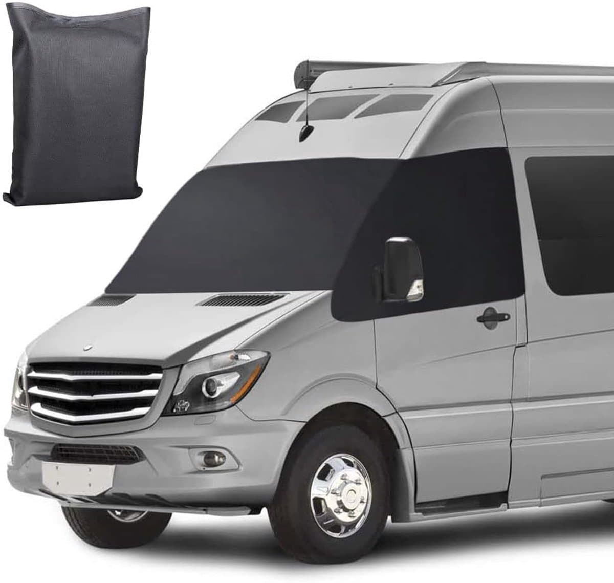 Windscreen Tarpaulin voor Mercedes Sprinter 2006-2018 - 600D Waterproof - Weerbestendig - Sneeuwbedekking - Auto Beschermingsscherm - Externe Bescherming