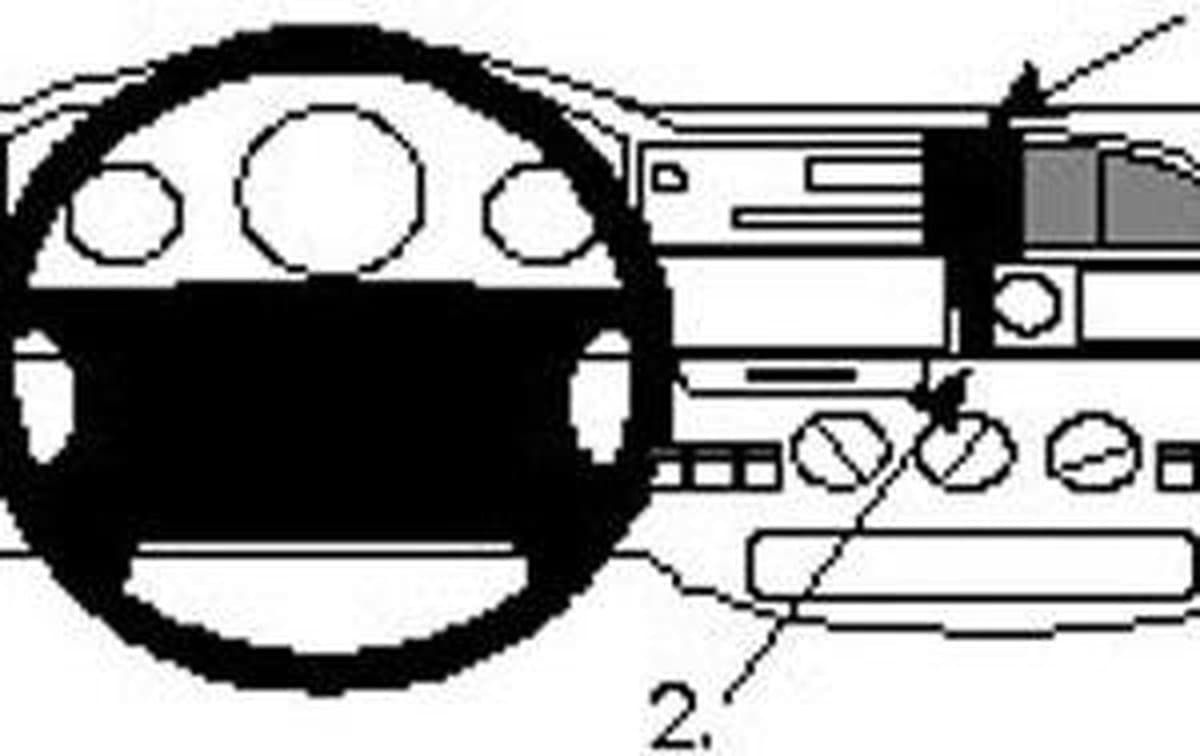 Brodit ProClip houder geschikt voor Ford Transit 1995-1999 Center mount