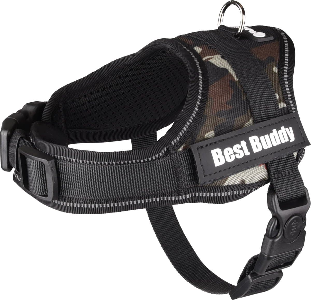 Flamingo Pluto Liberty - Harnas Honden - Harnas Best Buddy Pluto Jungle Camouflage Xxs 34-46cm 20mm - 1st - 129316 - 1st