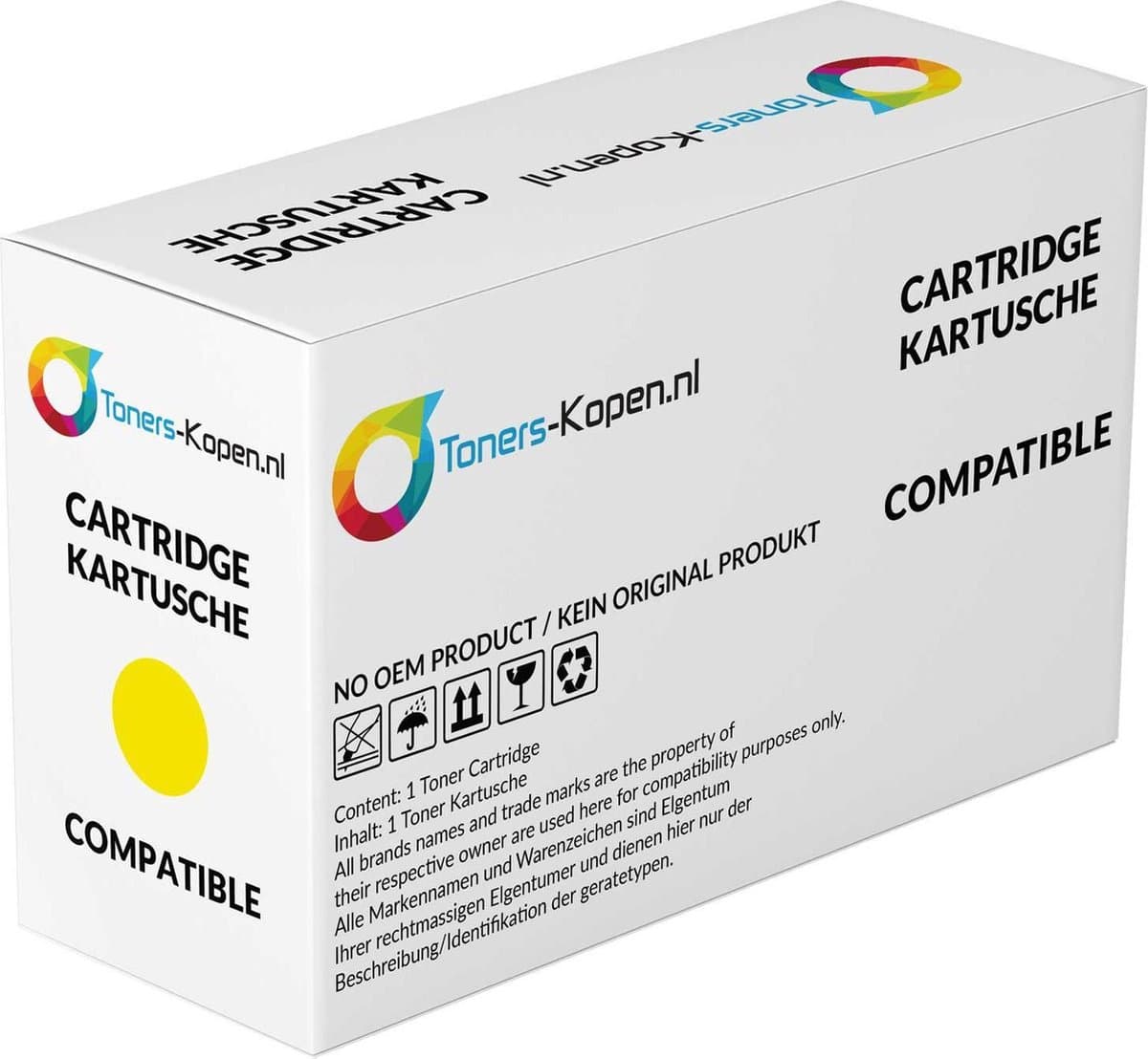 Canon 0455C001 040H Geel Toner - Huismerk Compatible - 9500 Pagina's - Canon toner - I-Sensys LBP-710 Series LBP-710c LBP-710cx LBP-712cdn LBP-712cx - 0455C001 compatible - 0455C001 alternatief - Canon 040H