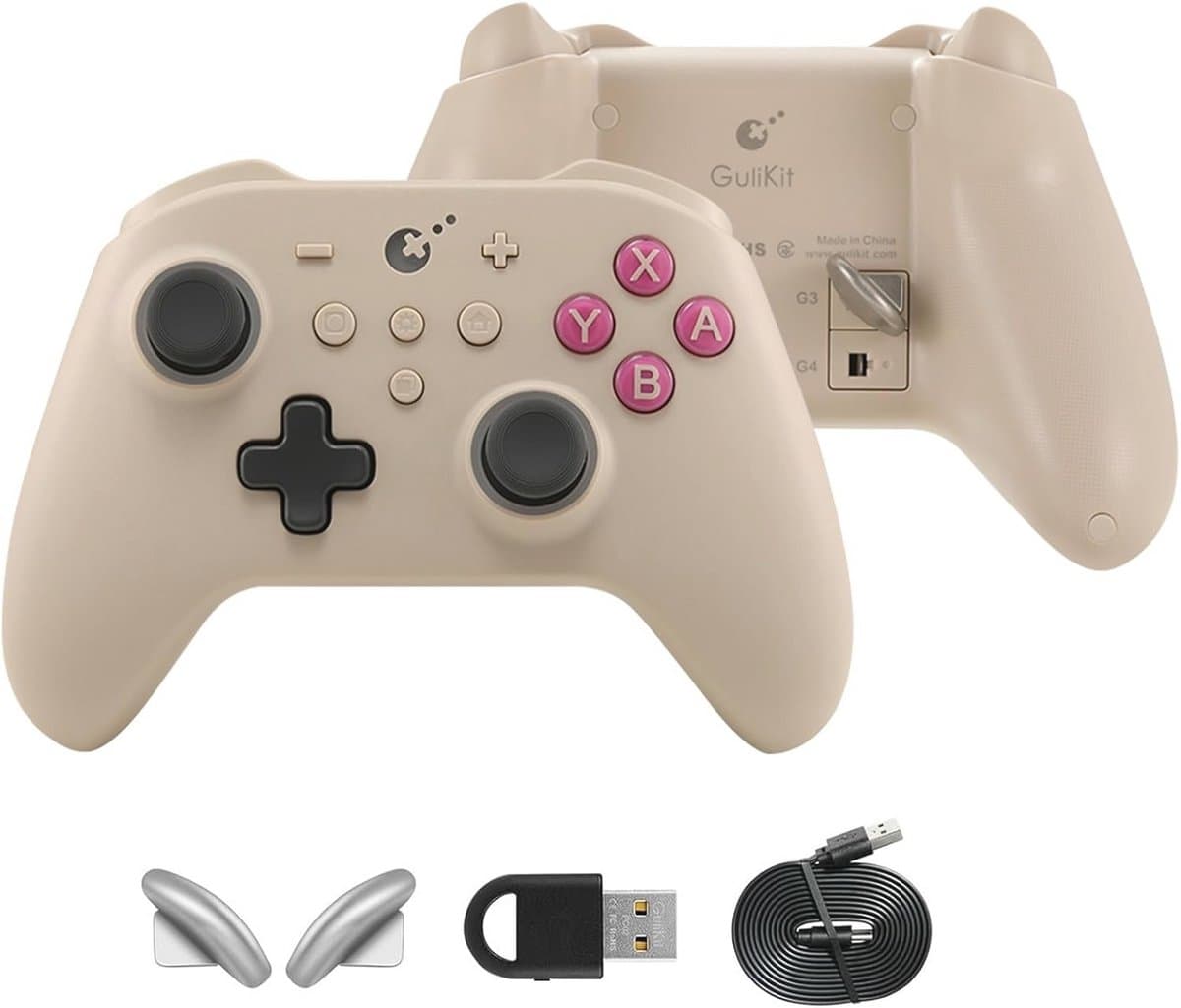 Draadloze Controller voor Switch OLED, PC, en Steam Deck - 1000 Hz, Hall Joysticks, Tactiele Knoppen