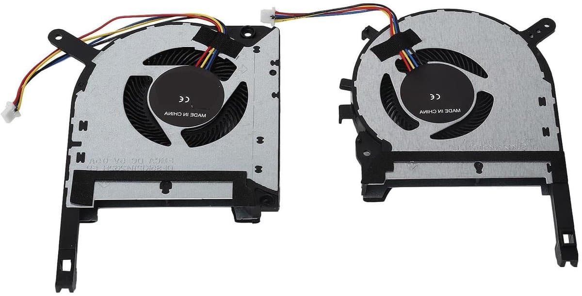Laptop Ventilator - CPU GPU Fan - Oververhitting Voorkomen - 4-Pins Connector - 2 Stuks - Zilver