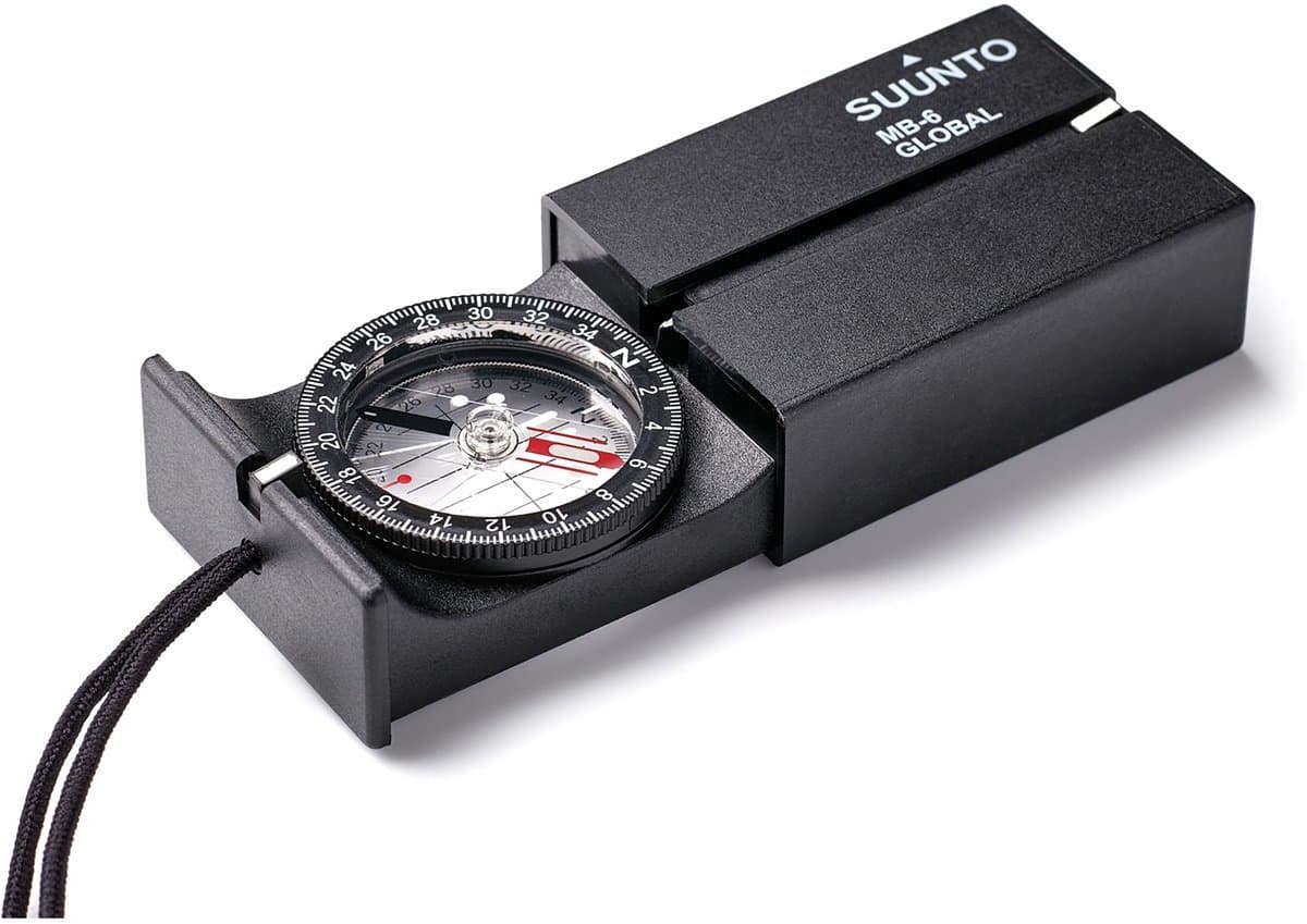 Suunto MB-6 Global Spiegelpeilkompas - voor noordelijk en zuidelijk halfrond - zwart