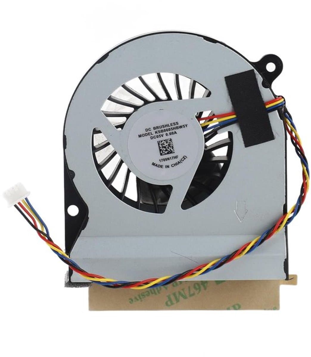 1323 00U9000 CPU-koelventilator, 4-pins connector Eenvoudige installatie Aluminiumlegering Snelle warmteafvoer NUC6i7KYK CPU-koelventilator Duurzaam ABS voor KSB0605HB Tablets/laptops en randapparat