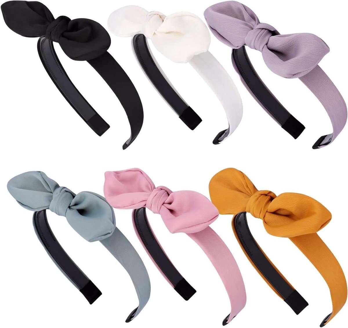 Geknoopte Hoofdbanden - Strik Haarband - Haar Styling - Afneembare Oortjes - 2.5 cm Breed - 6 Kleuren