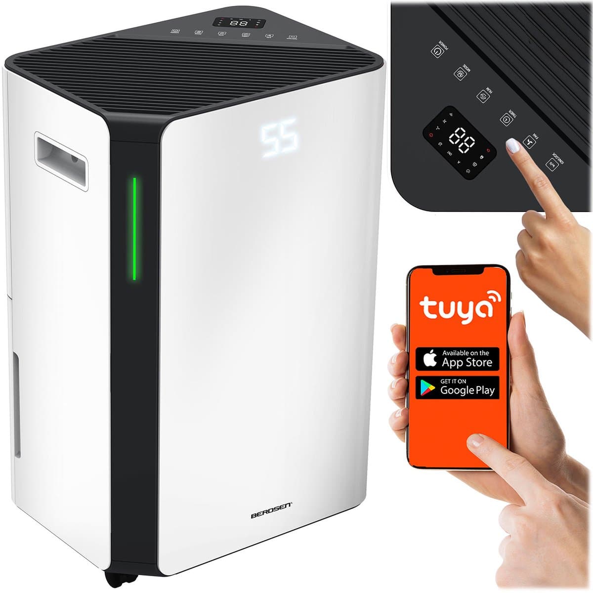 Berdsen BD-532 Serie - Luchtontvochtiger - 20L/24h - WiFi - Hygrostaat