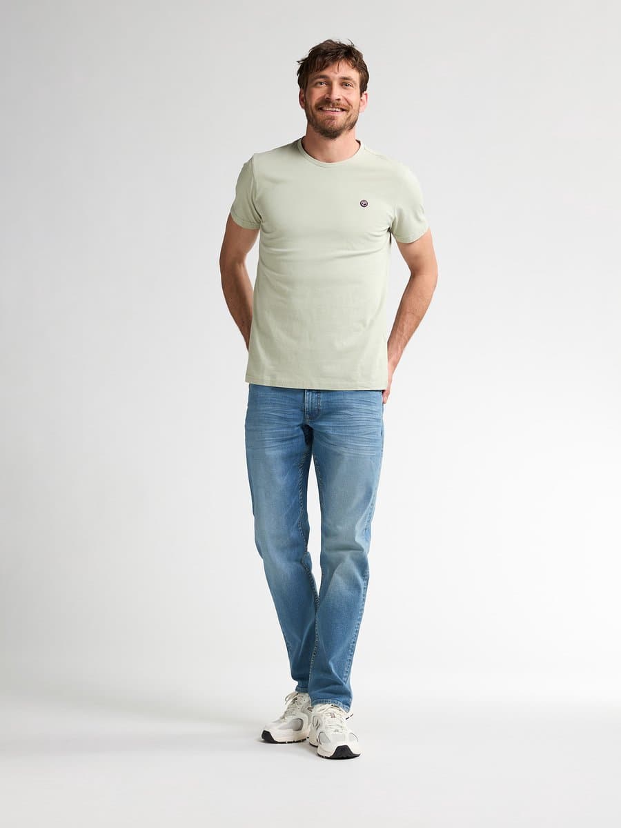 Petrol Industries Russel Spijkerbroek Heren - Regular Tapered Fit - Essentials Collection - Stretch Denim Jeans - 6 Zakken Broek - Blauw - Maat W38L34