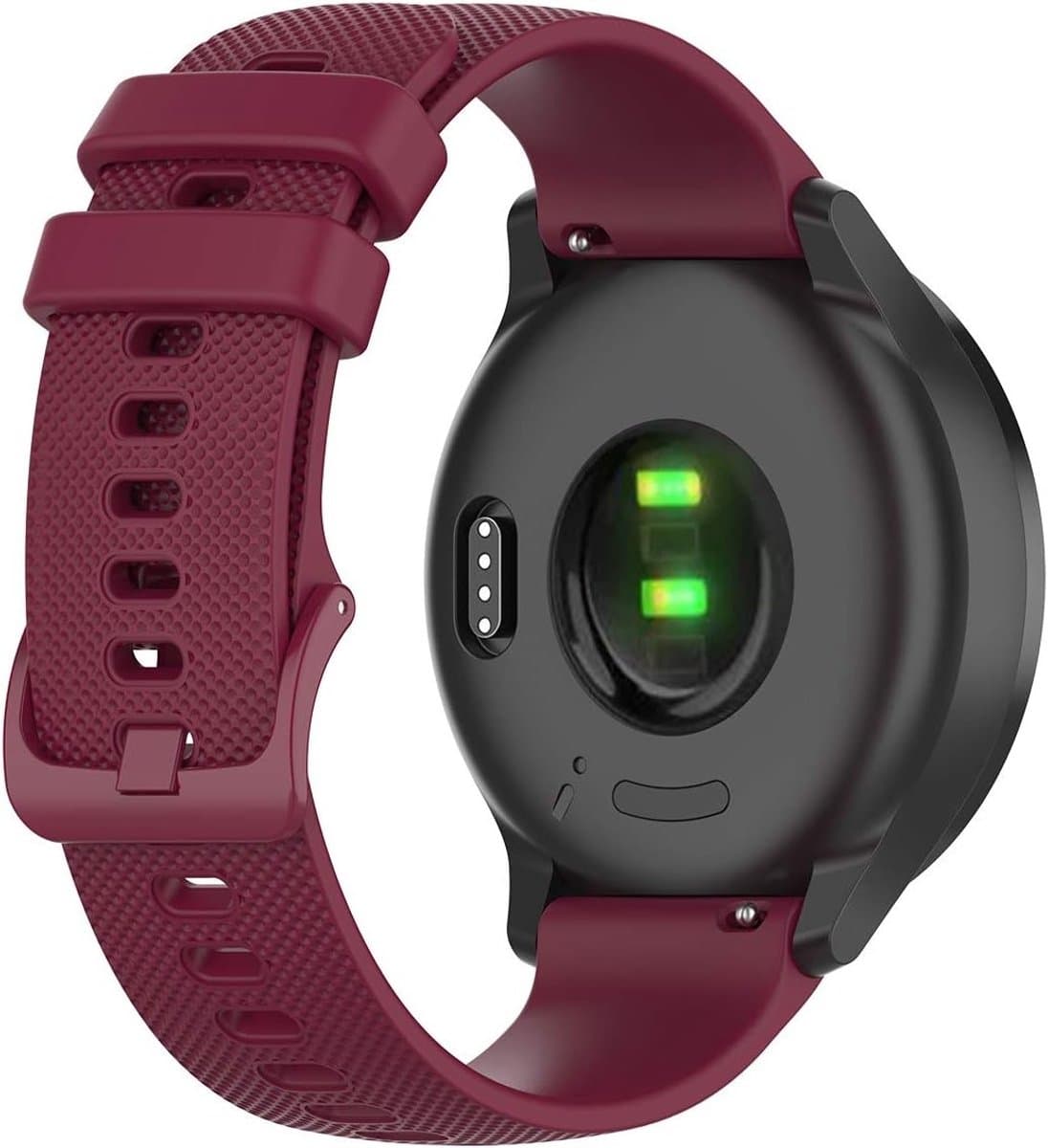 Silicone Horlogeband voor Garmin S12/S40/S42 en Venu 2 Plus/Venu/Venu Sq/Vivoactive 3, 20mm Snelle Bevestiging, Sportieve Vervangband voor Activiteiten en Fitness