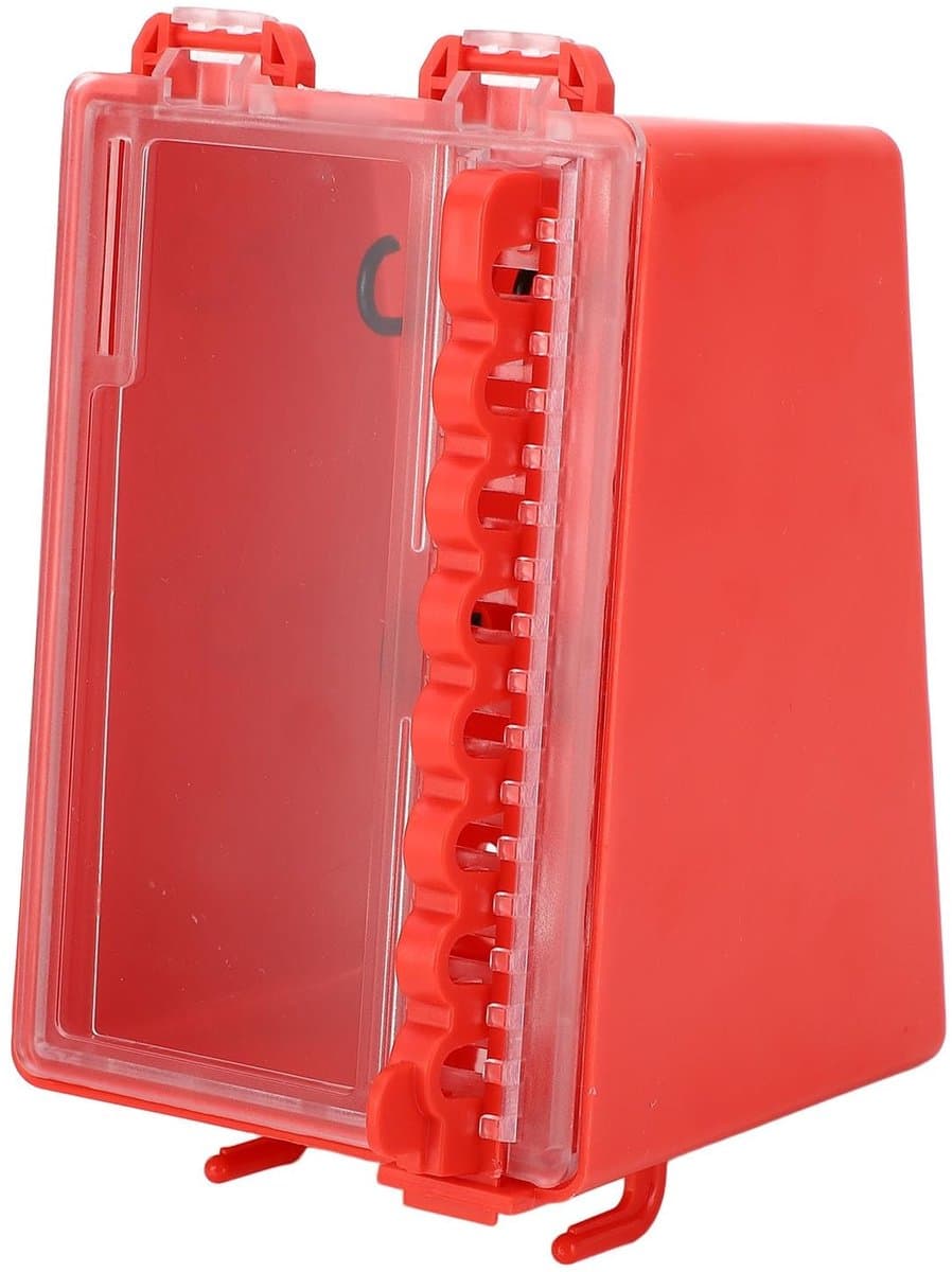 Lockout Tagout Box voor Sleutelbeheer op Werkplaatsen met Wandmontage - 8-gaats Sleutelstation van ABS en PC - Transparant Paneel - Geschikt voor Fabrieken en Bouwplaatsen