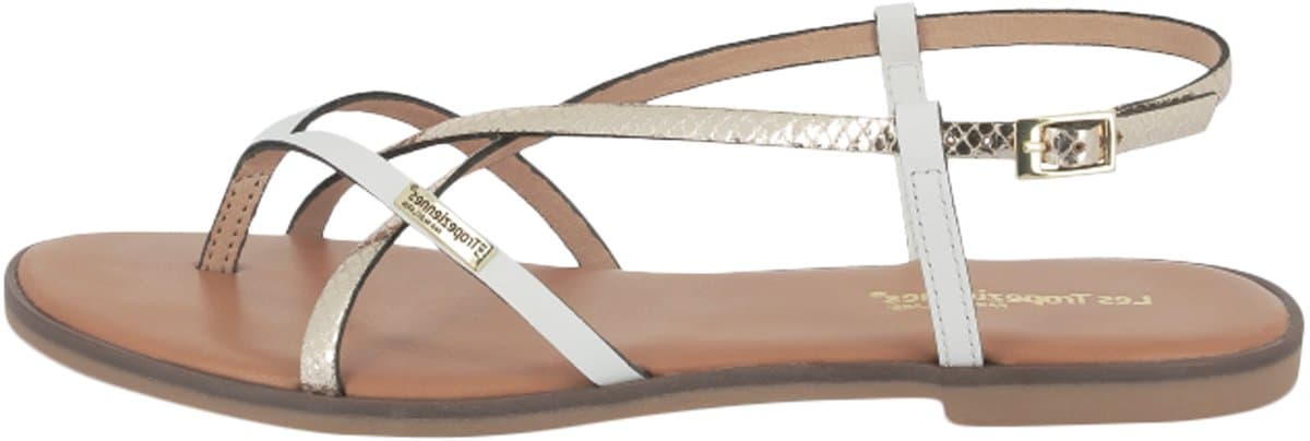 Monagum leren sandalen