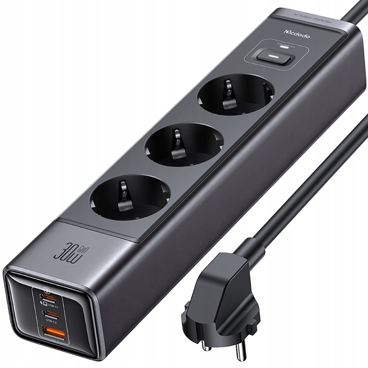 Mcdodo Stekkerdoos Lader Gan Type C 6X Usb-C Usb Ac 1,5M