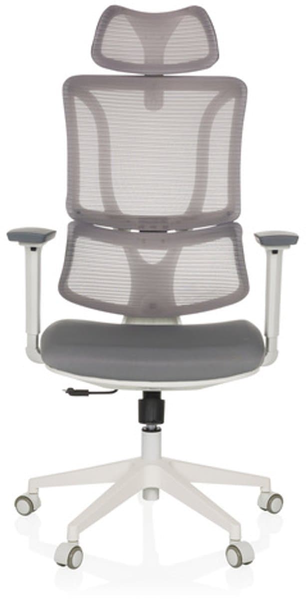 Bureaustoel / draaistoel ERGOMY W zitting stof / rugleuning mesh grijs mybuero