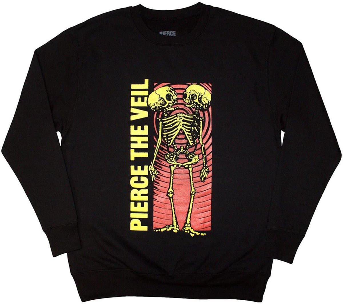 Pierce The Veil - Wavy Skeleton Sweater/trui - XL - Zwart