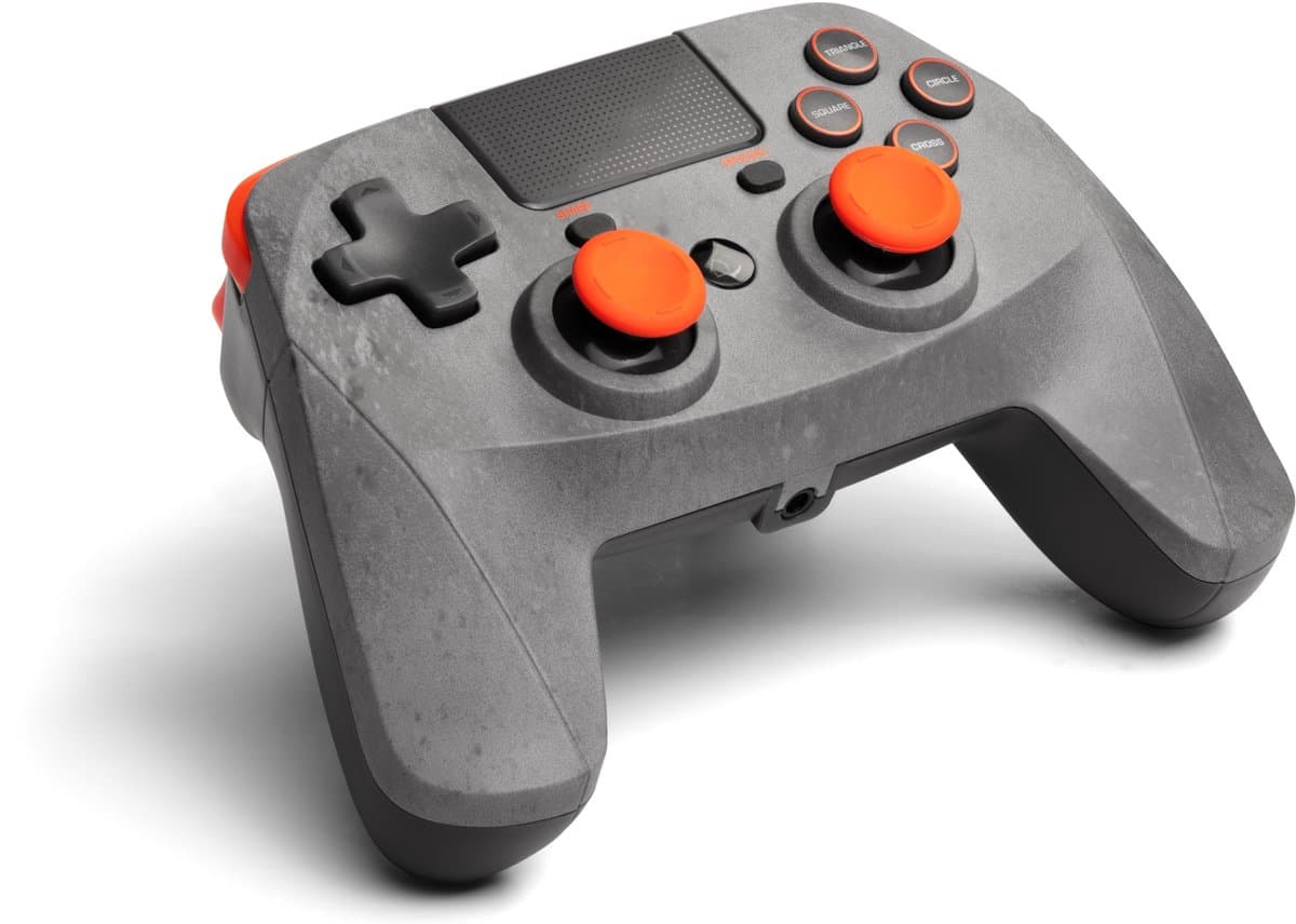 Snakebyte Draadloze Controller 4 S - PS4 - Rock/Grijs/Oranje