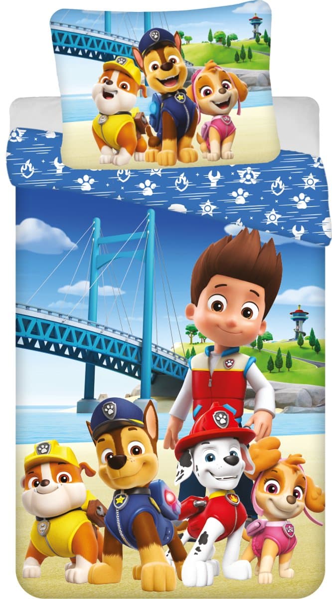 PAW Patrol Dekbedovertrek Brug - Eenpersoons - 140 x 200 cm - Katoen
