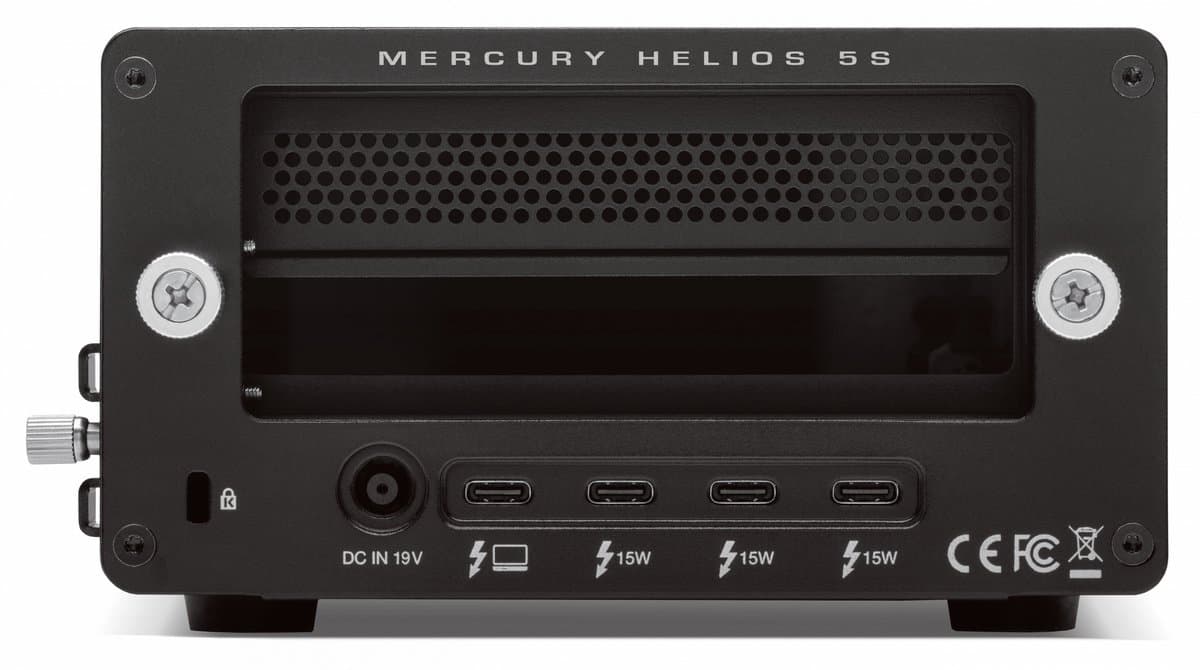 OWC Mercury Helios 5S - Werkstation Uitbreiding - PCIe-netwerkkaart, Opslag, 8K Video, Audio-DSP