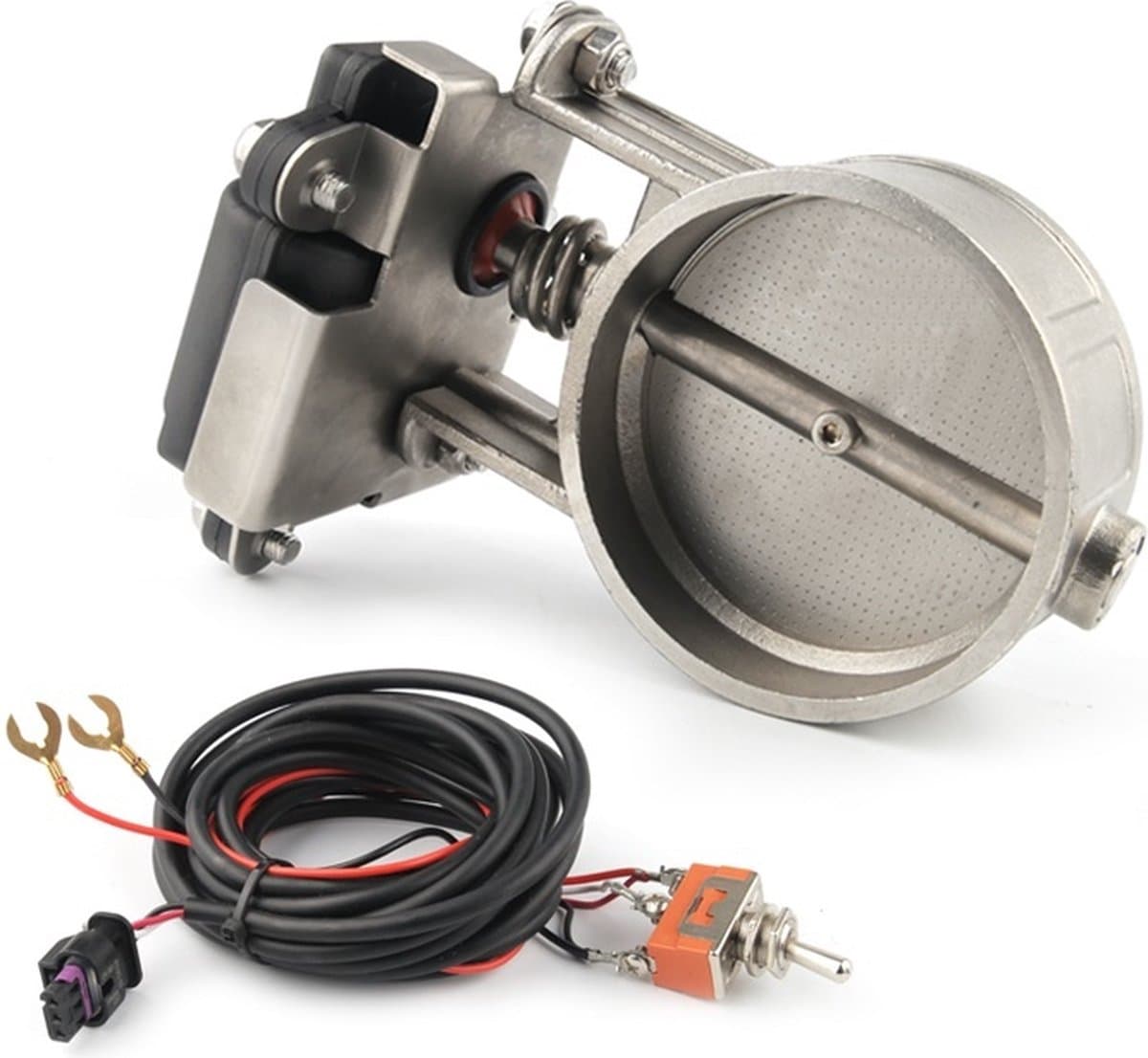 VCTparts® Elektrische Uitlaat Regelklep 2.75inch 70mm Universeel met Schakelaar Enkele Klep Kleppensysteem