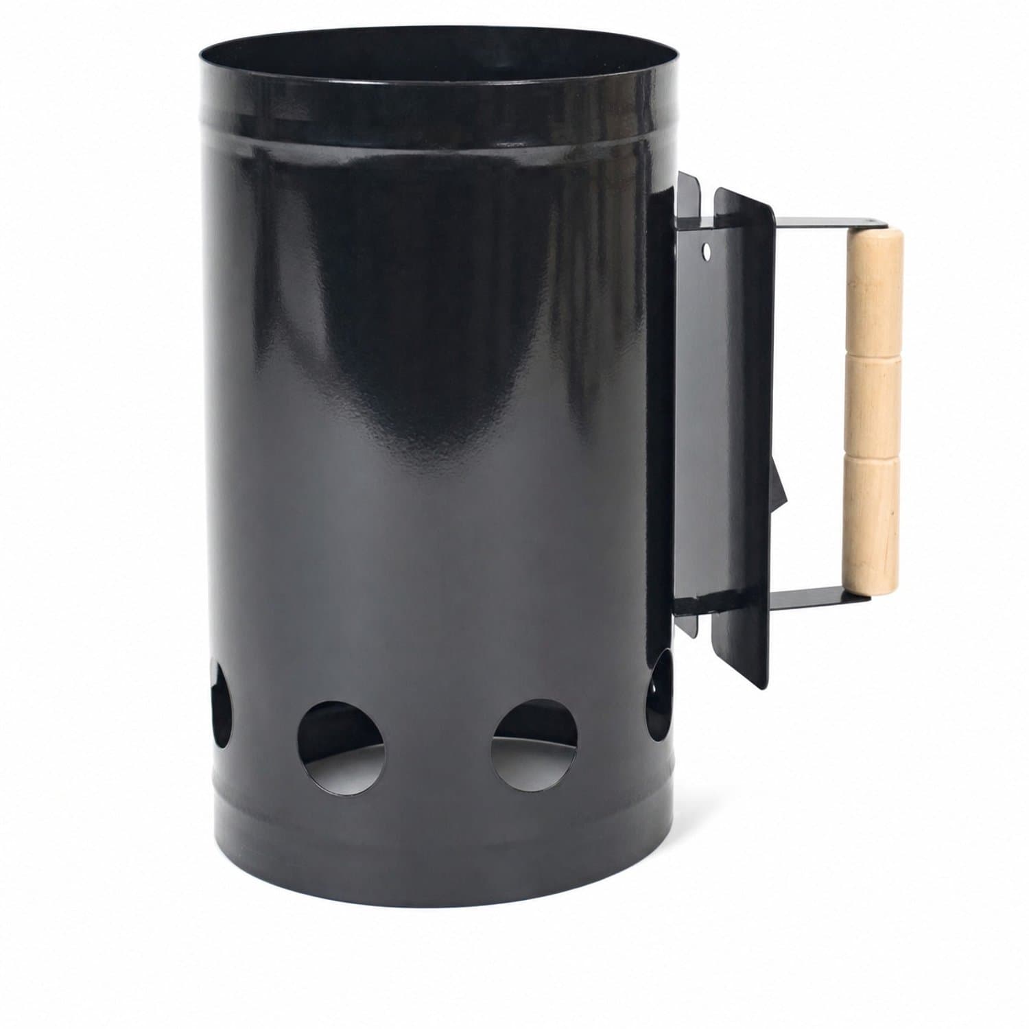 Bbq starter - Brikettenstarter - Houtskoolstarter - Metaal - Zwart - 1 stuk - STEGGER