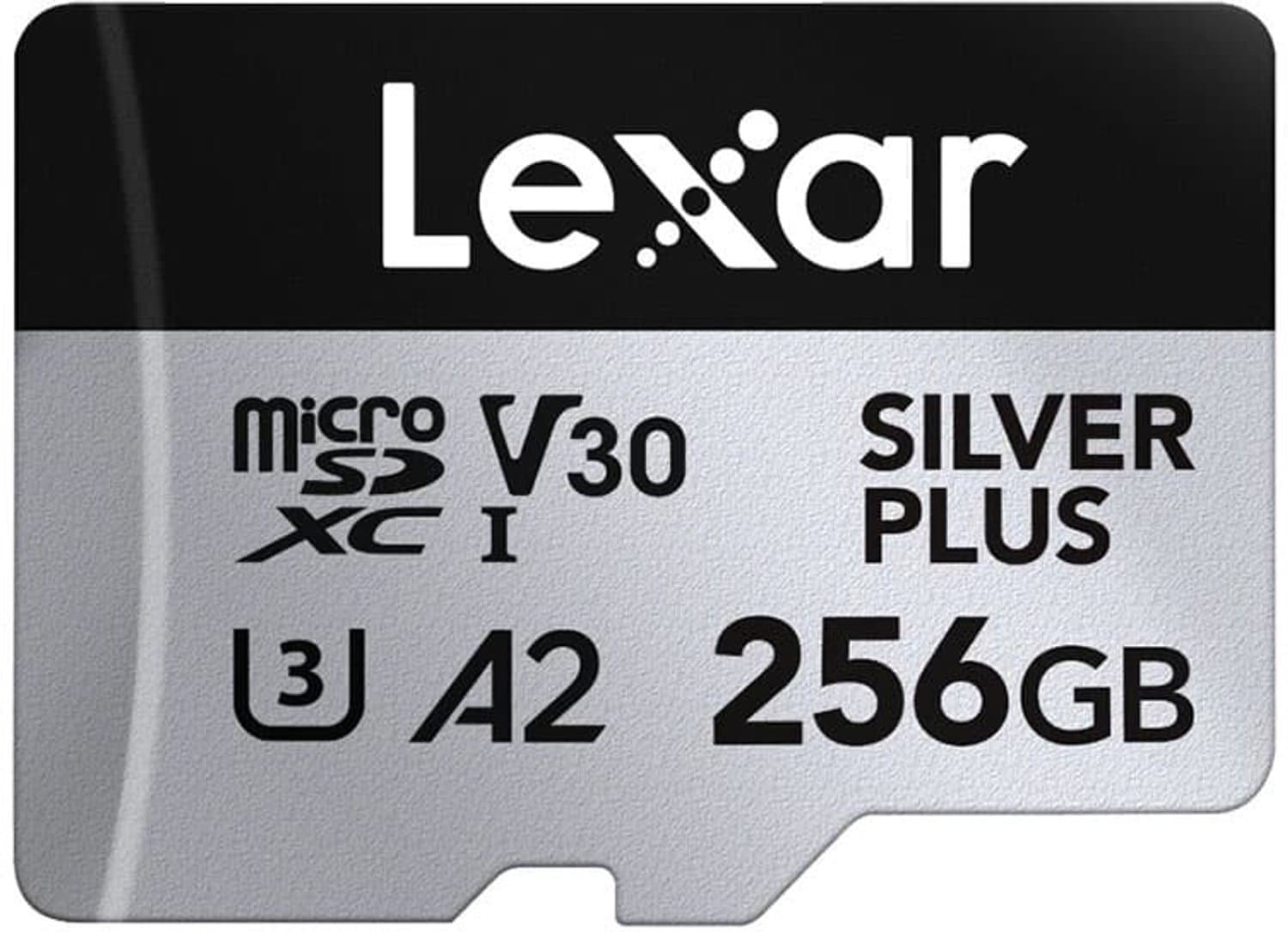 Lexar microSDXC Silver Plus UHS-I 256GB - Lezen 205MB/s, Schrijven 150MB/s - V30