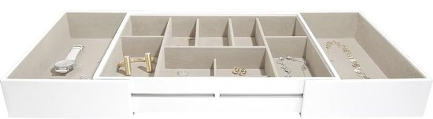 Ruime sieradenorganiser met uitschuifbare lades